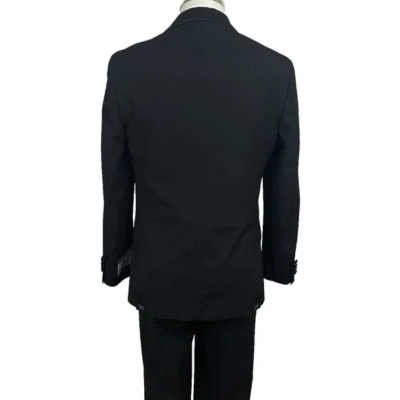NAUTICA Tuxedo Suit Men's Size 40R 34W Black Modern Fit Stretch NWT $395 - Picture 10 of 15